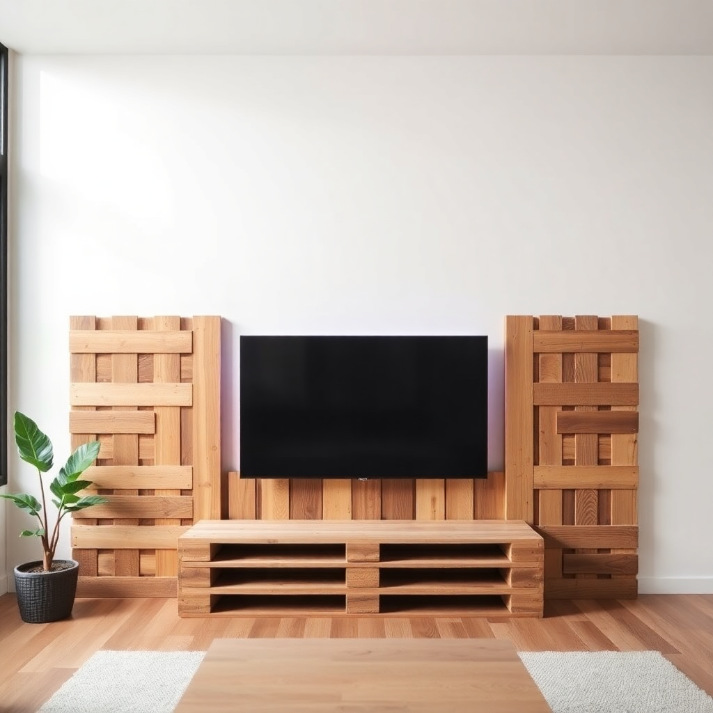 fabriquer une parroi tv avec palette