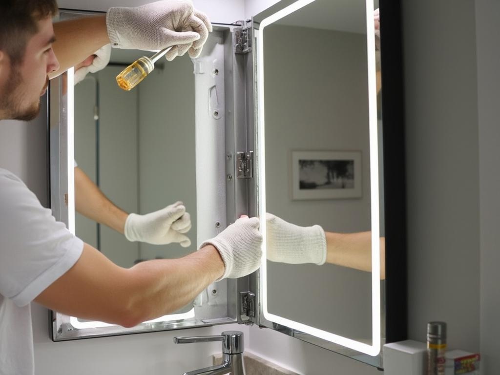 changer led miroir salle de bain