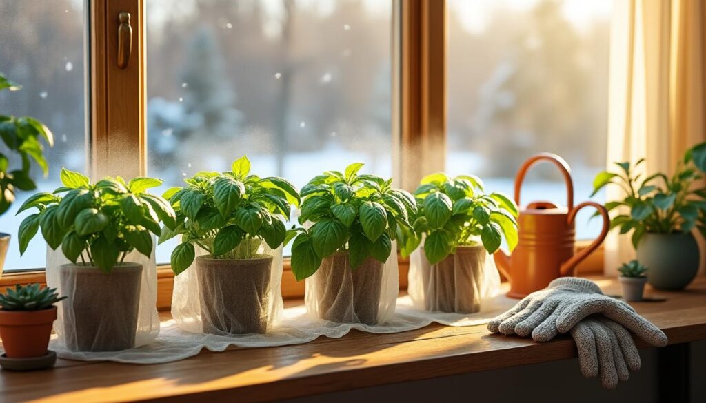 découvrez nos conseils pratiques pour protéger votre basilic pendant l'hiver et assurer son hivernage réussi.