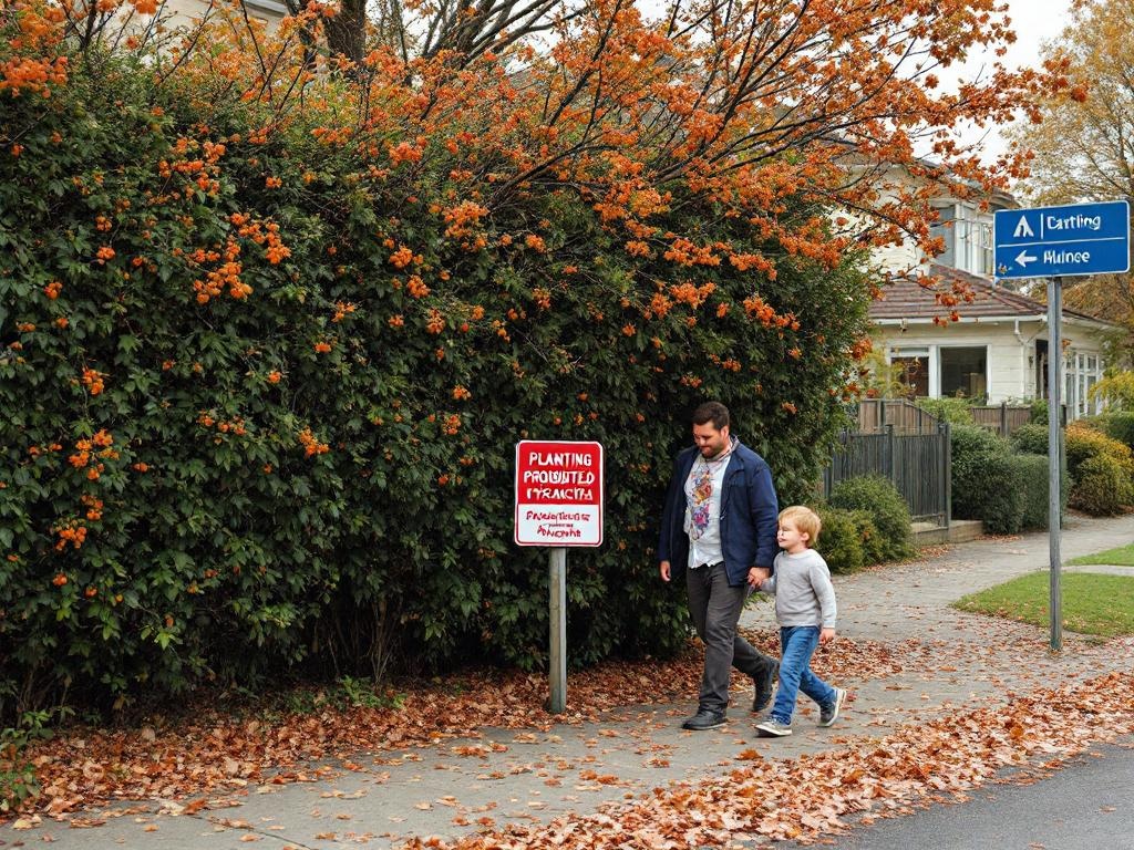 haie de pyracantha interdite