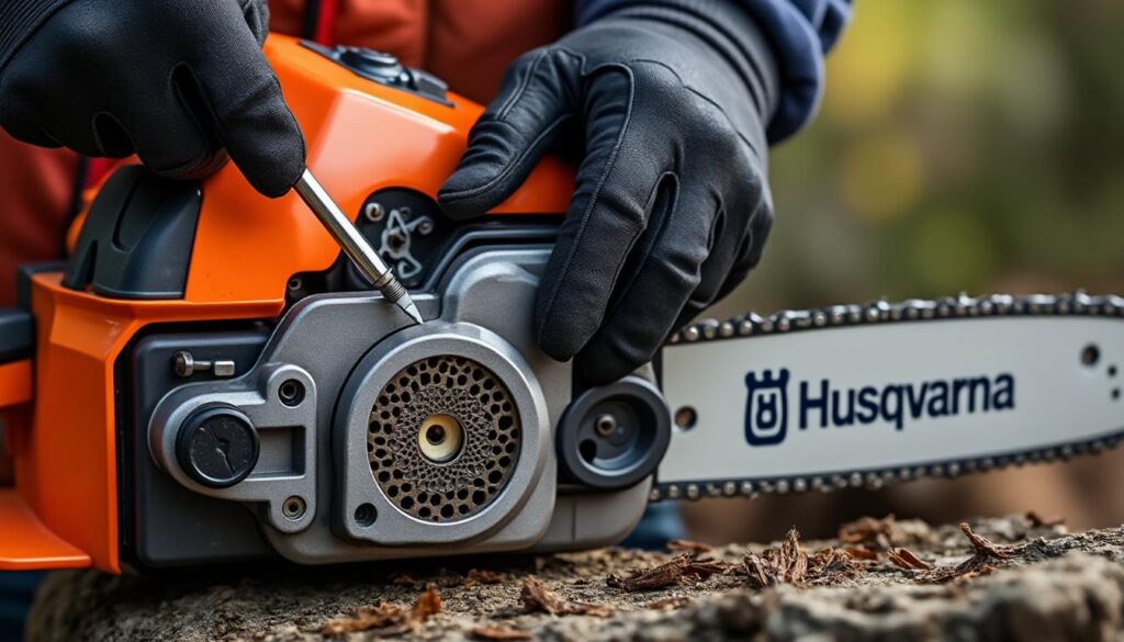 découvrez un guide simple et efficace pour le réglage du carburateur de votre tronçonneuse husqvarna et assurez un fonctionnement optimal.