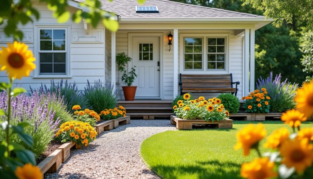 découvrez 10 idées faciles et économiques pour aménager l'avant de votre maison sans vous ruiner. astuces pas chères pour un extérieur accueillant et charmant.